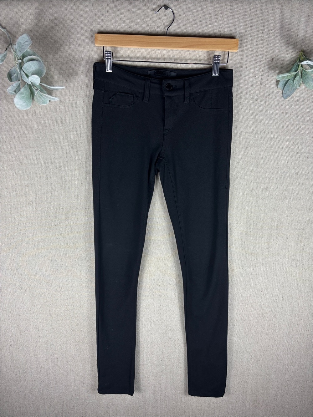 Fragile > Black Slim Ponte Pants 26